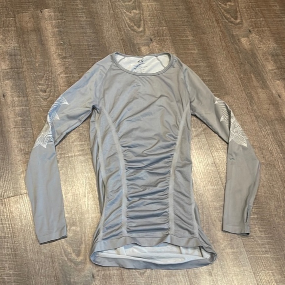 Athletic essentials, ruched, long sleeve tunic